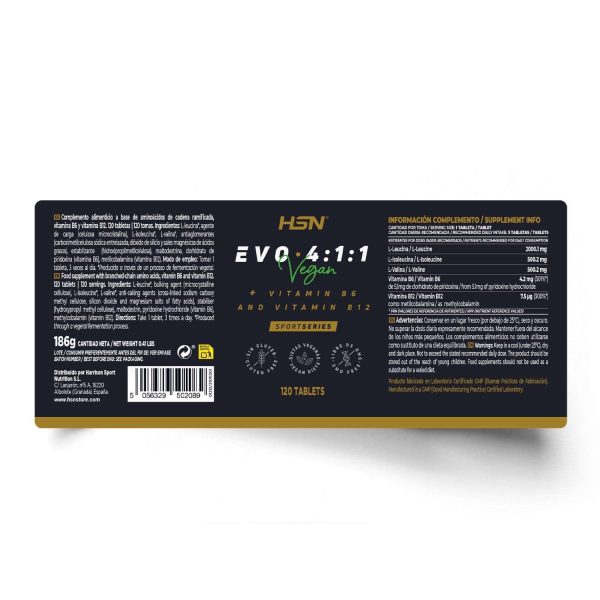 EVO 4:1:1 (4:1:1 BCAA'S + VITAMINS B6 & B12)