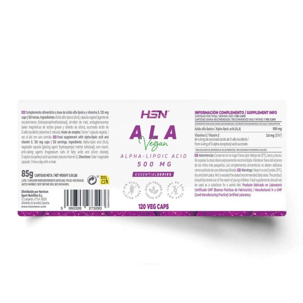 ALPHA LIPOIC ACID (ALA) 500mg