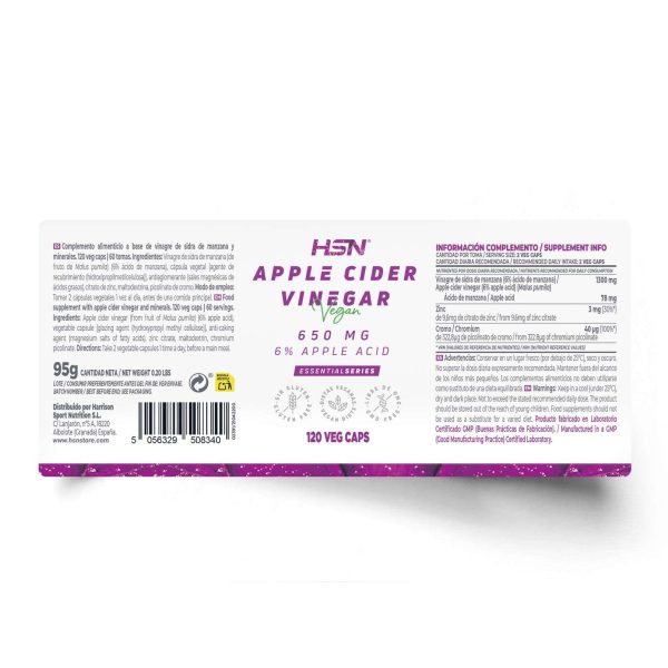 APPLE CIDER VINEGAR 650mg