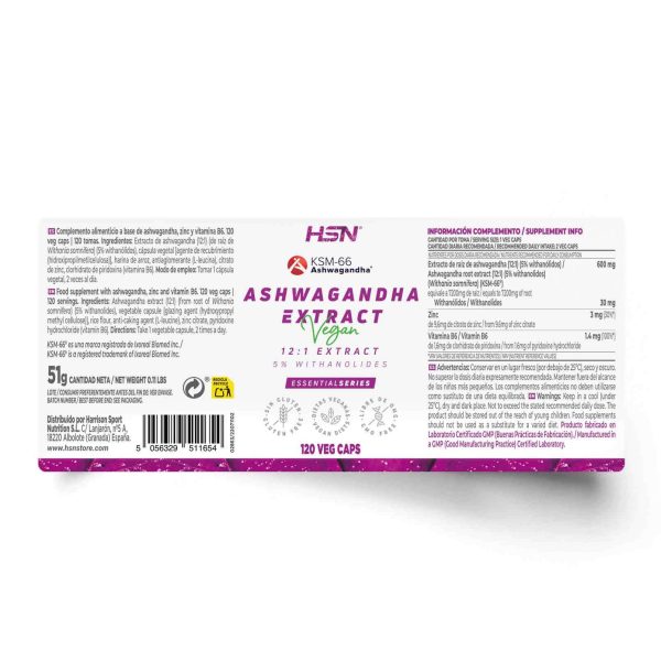 ASHWAGANDHA EXTRACT KSM-66® (12:1) 300mg