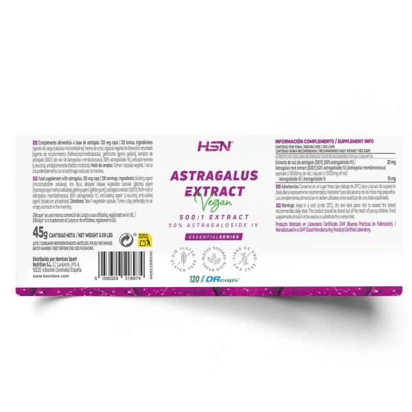 ASTRAGALUS EXTRACT (500:1) 20mg