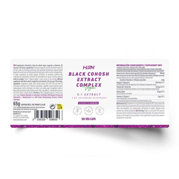 BLACK COHOSH EXTRACT COMPLEX (5:1) 80mg