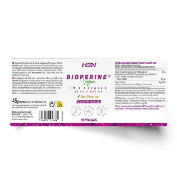 BLACK PEPPER EXTRACT BioPerine® (50:1) 20mg