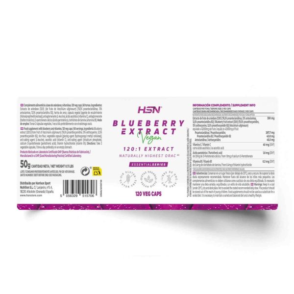 BLUEBERRY EXTRACT (120:1) 175mg