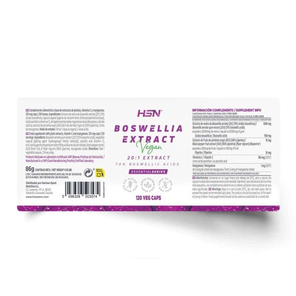 BOSWELLIA SERRATA EXTRACT (20:1) 500mg
