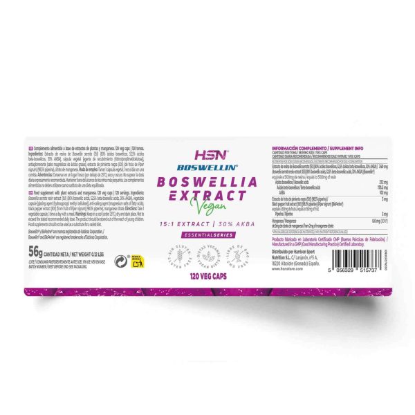 BOSWELLIA SERRATA EXTRACT (15:1) 340mg (Boswellin®️)