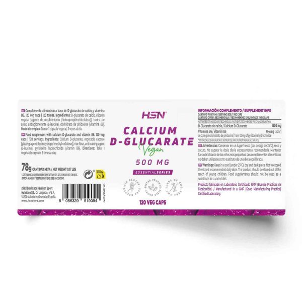 CALCIUM D-GLUCARATE 500mg
