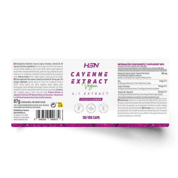 CAYENNE EXTRACT (4:1) 500mg