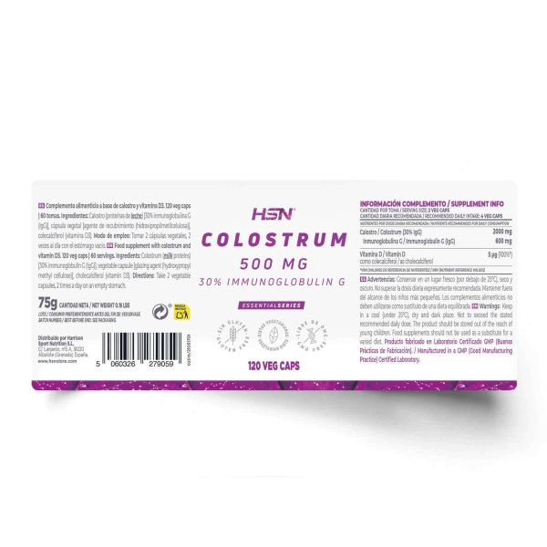 COLOSTRUM (30% IMMUNOGLOBULIN G) 500mg