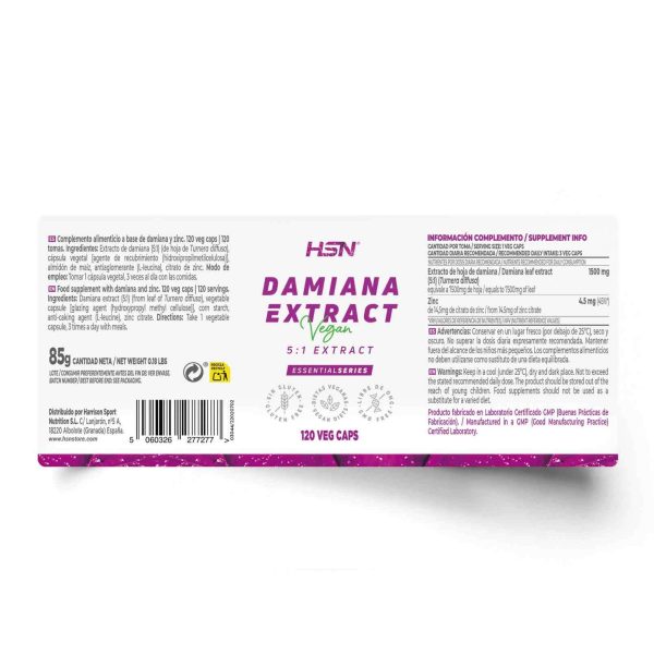DAMIANA EXTRACT (5:1) 500mg