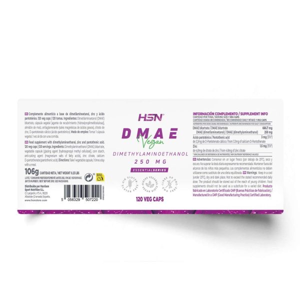 DMAE (DIMETHYLAMINOETHANOL) 250mg