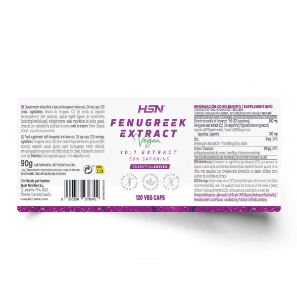 FENUGREEK EXTRACT (10:1) 600mg