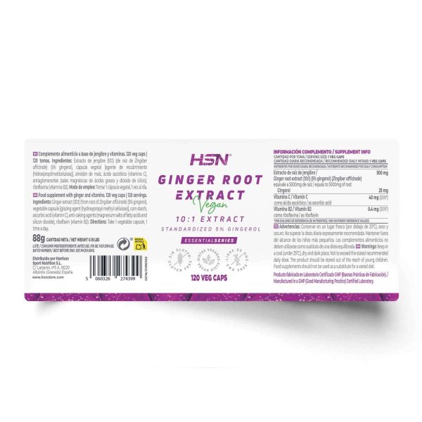 GINGER ROOT (10:1) 500mg