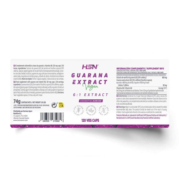 GUARANA EXTRACT (6:1) 400mg