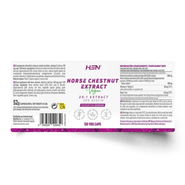 HORSE CHESTNUT EXTRACT (20:1) 250mg