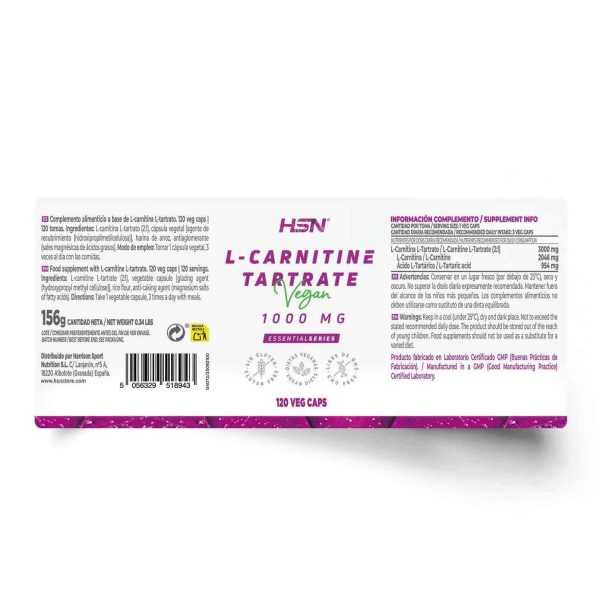 L-CARNITINE TARTRATE 1000mg