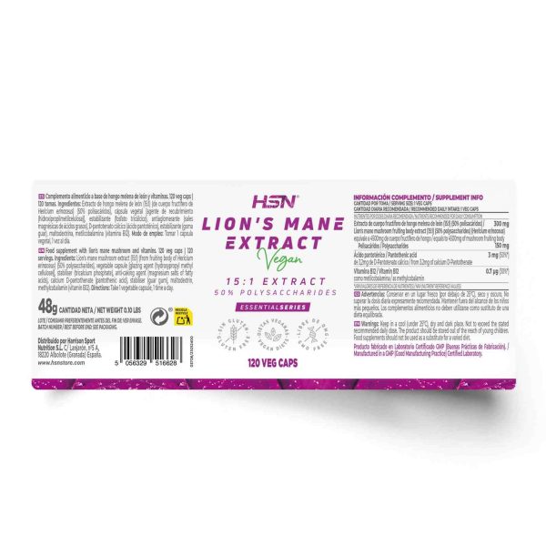 LION'S MANE EXTRACT (15:1) 300mg