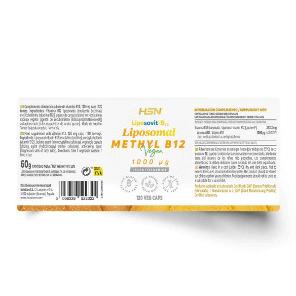 LIPOSOMAL VITAMIN B12 (METHYLCOBALAMIN) (Liposovit®) (1000mcg VITAMIN B12)