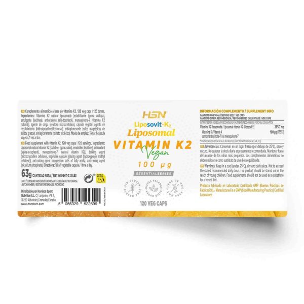 LIPOSOMAL VITAMIN K2 (Liposovit®) (100mcg VITAMIN K)