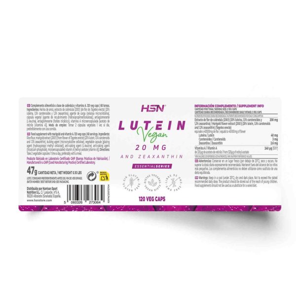 LUTEIN + ZEAXANTHIN 20mg/1mg