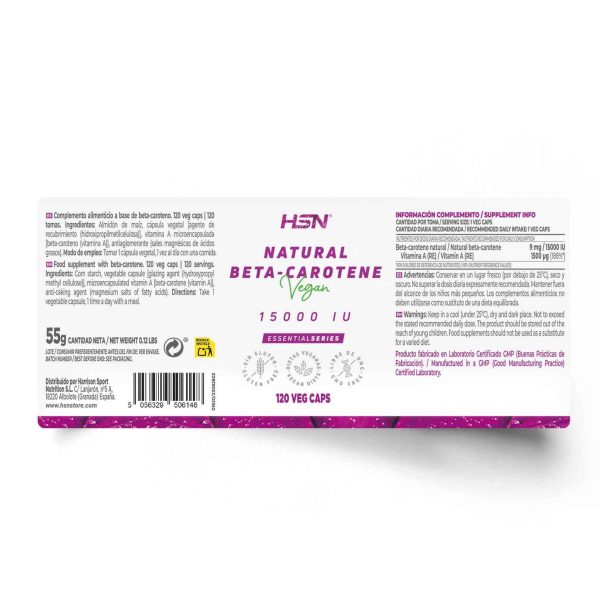 NATURAL BETA CAROTENE (VITAMIN A) 15000IU