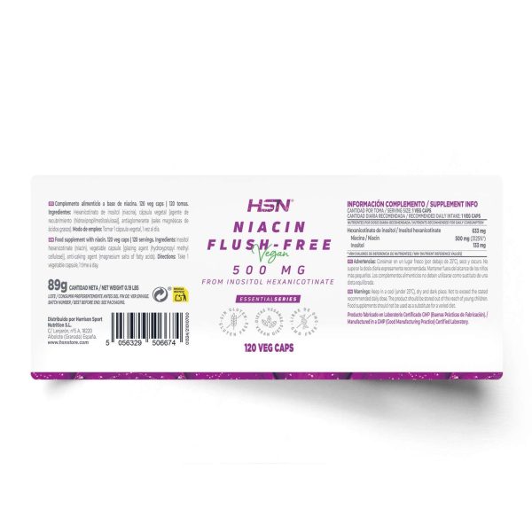 NIACIN (VITAMIN B3) FLUSH-FREE 500mg