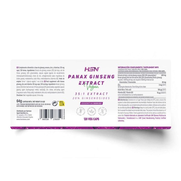 PANAX GINSENG (35:1) EXTRACT 400mg