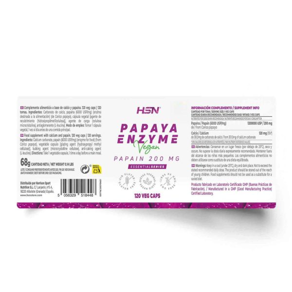 PAPAYA ENZYME (200mg PAPAIN)