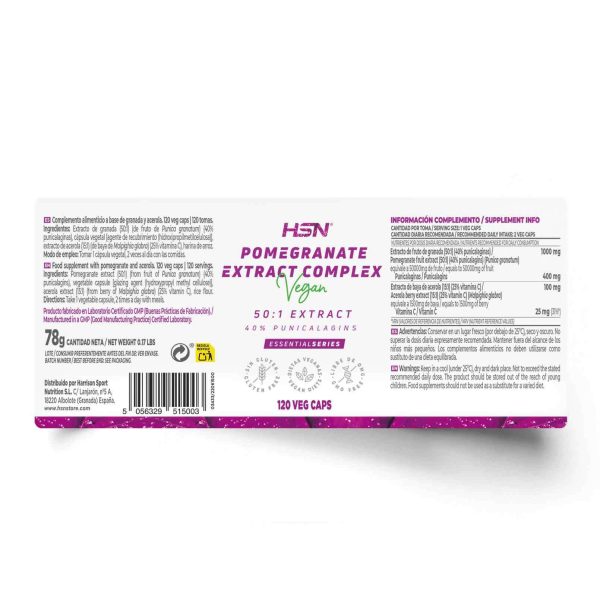 POMEGRANATE EXTRACT COMPLEX (50:1) 500mg