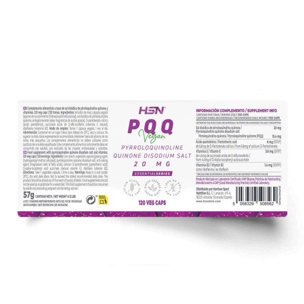 PQQ (PYRROLOQUINOLINE QUINONE) 20mg