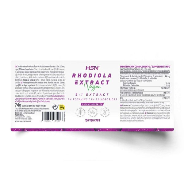 RHODIOLA ROSEA EXTRACT (5:1) 400mg