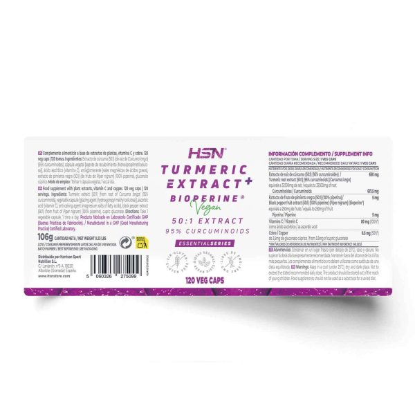 TURMERIC EXTRACT (50:1) 650mg + BIOPERINE®