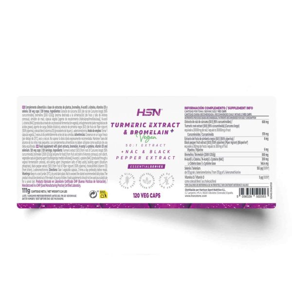 TURMERIC EXTRACT (50:1) AND BROMELAIN PLUS