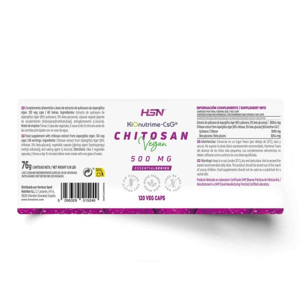 VEGAN CHITOSAN 500mg (KiOnutrime-CsG®)