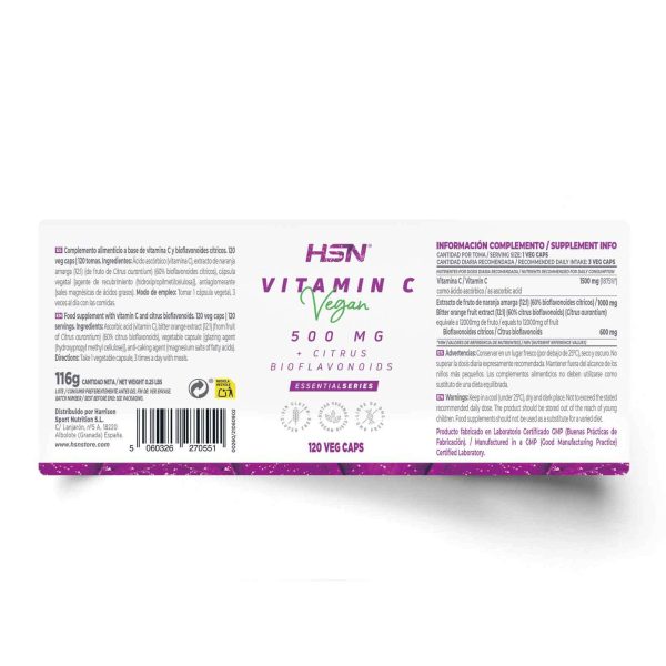 VITAMIN C 500mg + CITRUS BIOFLAVONOIDS