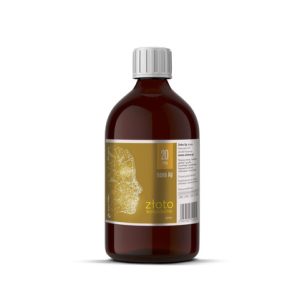 Colloidal gold 20 ppm. Nonionic. 500 ml.